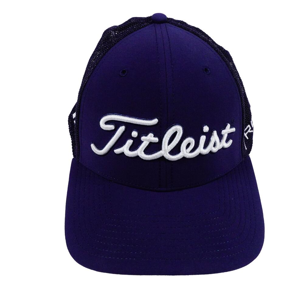 Titleist Pro V1 FJ Mesh Trucker Golf Hat Adjustable Snapback Blue White Letters